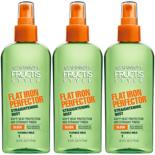 Garnier Fructis Style Flat Iron Perfector Hair Straightening Mist, 6 Ounce Bottle, 3 Count