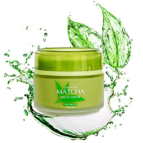 Green Tea Matcha Facial Mud Mask, Removes Blackheads, Reduces Wrinkles, Nourishing, Moisturizing, Improves Overall Complexion, Best Antioxidant, Skin Lightening & Anti Aging, All Skin Face Types