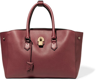 Mallet & Co - Zeus Textured-leather Tote - Claret