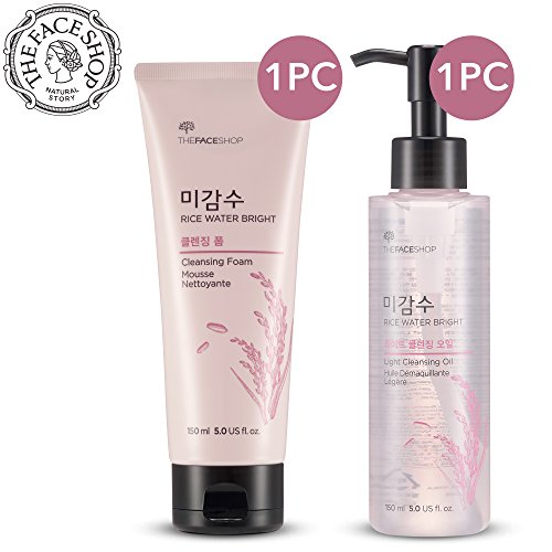 Rice Water Bright Cleansing Foam & Light Cleansing Oil Set 