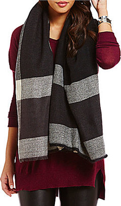 Collection 18 Plaid Fringe Blanket Wrap