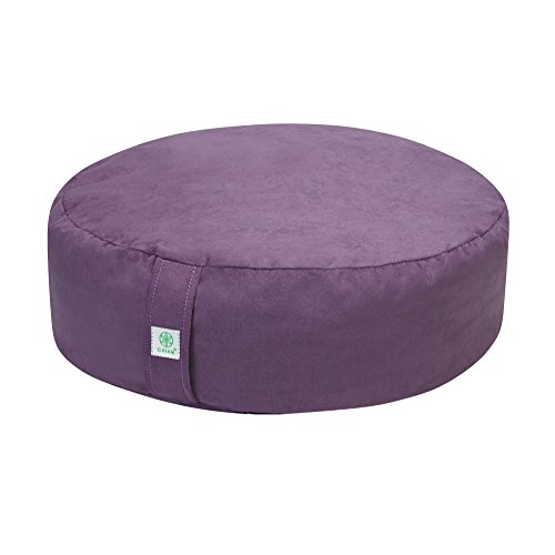 Gaiam Meditation Cushion Zafu Yoga Pillow, Purple