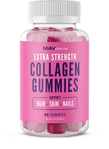 Collagen Gummies Supplement for Men & Women Formulated to Enhance Healthy Hair, Skin & Nails - Anti-Aging Benefits with Vitamin C, E, Biotin Sustaining Firmness and Tone; All-Natural, Non-GMO