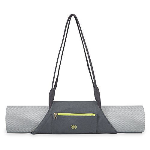 Gaiam On-The-Go Yoga Mat Carrier, Citron Storm