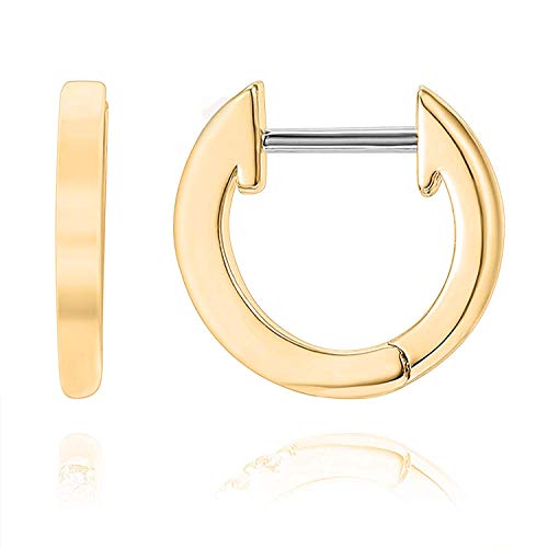 PAVOI 14K Yellow Gold Plated Small Hoop Earrings