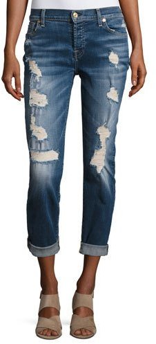 Josefina Relaxed Fit Distressed Jeans