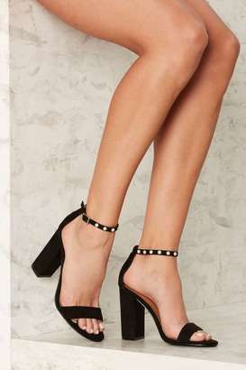 Nasty Gal Did It For the Pearl Vegan Suede Heel