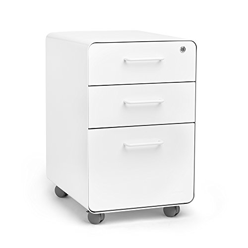 Poppin Stow File Cabinet, White