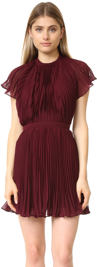 Come Back Pleated Mini Dress