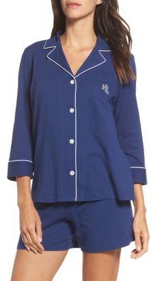 Women's Lauren Ralph Lauren Notched Collar Pajamas