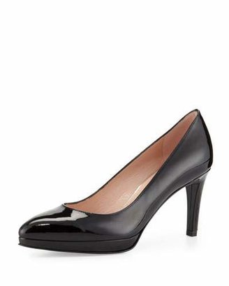 Stuart Weitzman Plato Patent Leather Pump, Black