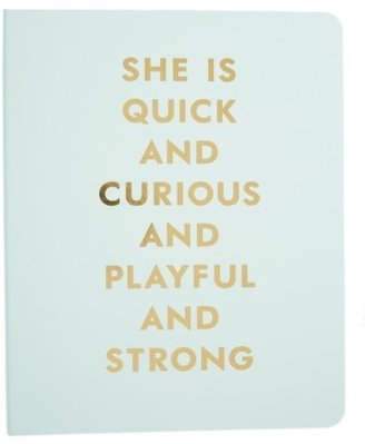 Kate Spade New York She Is Quick And Curious Spiral Notebook - Blue
