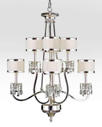 John-Richard Collection Silver-Finish Chandeliers