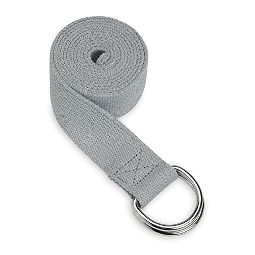 Gaiam Yoga Strap, 6', Granite Storm