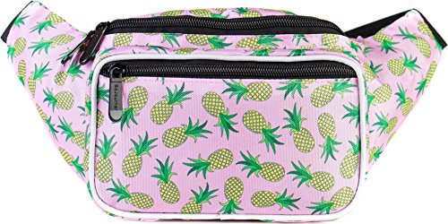 SoJourner Pineapple Fanny Pack - Cute Packs for men, women festivals raves | Waist Bag Fashion Belt Bags