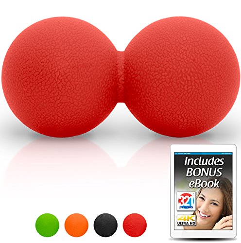 321 Strong Double Lacrosse Ball Style Massage Balls - Red
