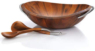 Braid Salad Bowl W/ Servers