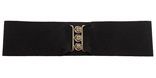 Silver Clasp 50s Style Cinch 3u0022 Wide Elastic Belt