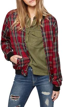 Sanctuary Plaid Bomber Jacket