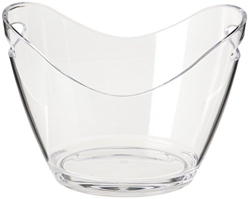Agog - Ice Bucket Clear Acrylic 3.5 Liter Good for up to 2 Wine or Champagne Bottles Ice Bucket