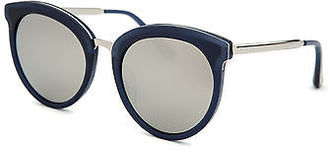 AQS by Aquaswiss POP002-54-22-145 Women's Poppy Oversized Blue & Silver-Tone