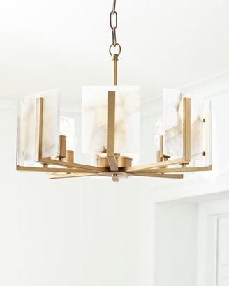 Jamie Young Halo 8-Light Alabaster Chandelier