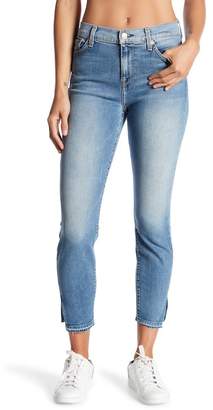 7 For All Mankind High Waisted Side Split Skinny Jeans