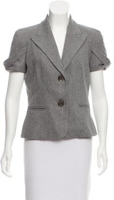 Michael Kors Short Sleeve Wool Blazer