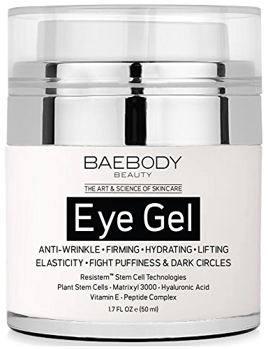 Baebody Eye Gel for Dark Circles, Puffiness, Wrinkles and Bags. - The Most Effective Anti-Aging Eye Gel for Under and Around Eyes - 1.7 fl oz