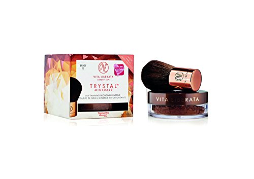 Vita Liberata Trystal Minerals Self Tanning Bronzing Minerals and Kabuki Brush Duo, 0.32 Fl Oz