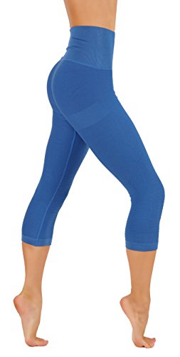 CODEFIT Yoga Dry-Fit Compression Pants Workout Leggings (M/L USA 4-8, CF 601-DEM)