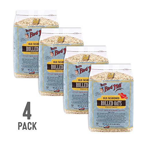 Bob's Red Mill Old Fashioned Regular Rolled Oats, 32 Oz (4 Pack)