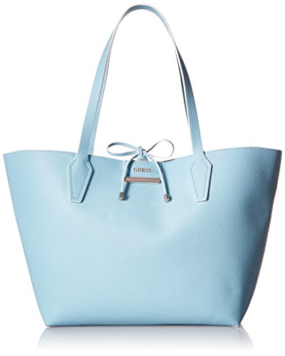 GUESS Bobbi Pebbled Inside Out Reversible Tote, Aqua/Green