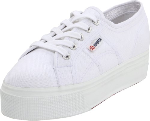 Superga Women's 2790 Platform Sneaker,White,37 EU/ 6.5 US