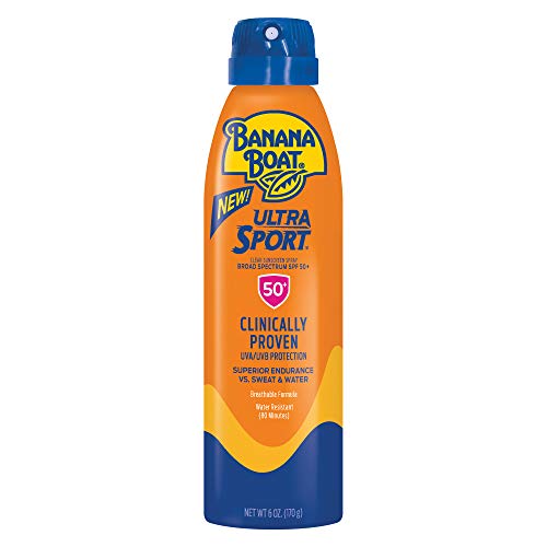 Banana Boat Ultra Sport Sunscreen Spray, New Formula, SPF 50+, 6 Ounces