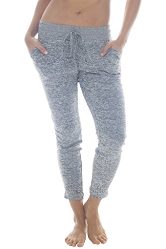 90 Degree By Reflex - Yoga Lounge Pants - Loungewear and Activewear - Heather Grey Large