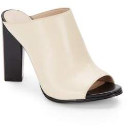 Meena Open-Toe Leather Mules