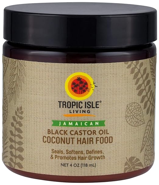 Tropic Isle Living Coconut Jamaican Black Castor Oil Hair Food (4 oz)
