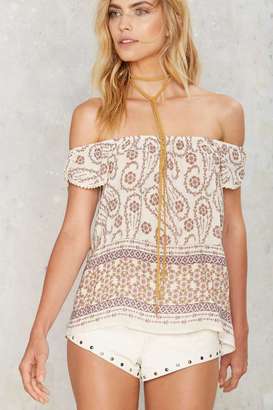 Factory Floral is Full of Love Off-Shoulder Blouse