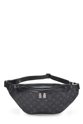 Louis Vuitton, Pre-Loved Black Monogram Eclipse Discovery Bumbag, Black
