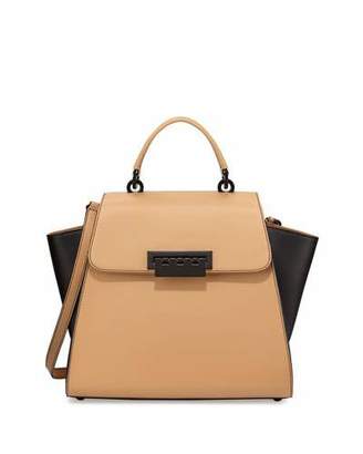 ZAC Zac Posen Eartha Colorblock Leather Tote Bag, Camel