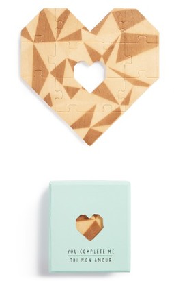 Luckies Of London You Complete Me Wooden Jigsaw Puzzle