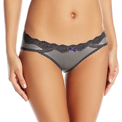 Maidenform Women's Sexy Must Haves Bikini Panty, Steel Grey Rising Smoke, Large/7