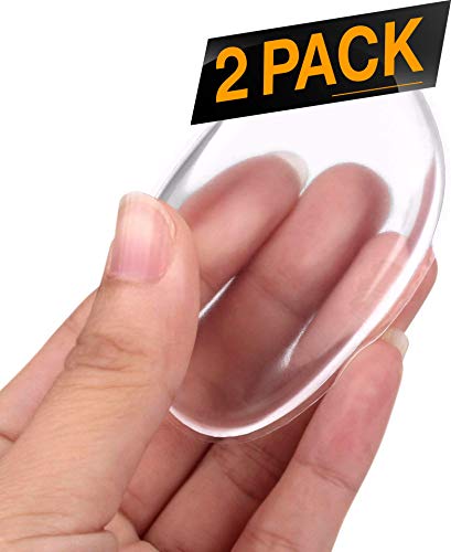 2 Pack Silicone Makeup Sponge [Washable] Premium Quality - Gel Foundation Makeup and Puff BB - Best Silisponge Cosmetic Beauty Tools Blender [Clear]