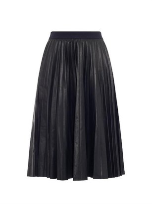 THEORY Zeyn pleated leather skirt