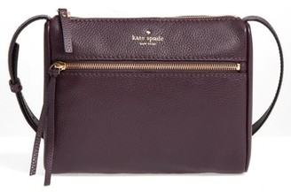 Kate Spade New York Young Lane - Cayli Leather Crossbody Bag - Burgundy