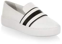 Michael Kors Collection Marina Leather Slip-On Sneakers