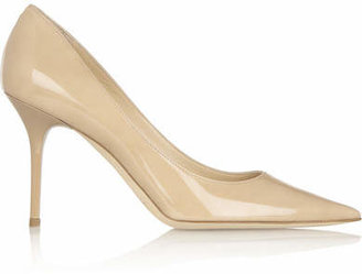 Jimmy Choo - Agnes Patent-leather Pumps - Sand