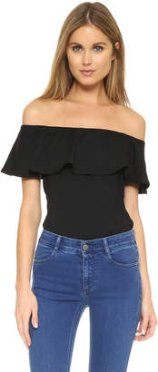 Susana Monaco Ruffle Off Shoulder Top