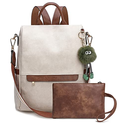 Love Deliver Backpack Purse for Women Leather Fashion Designer Ladies Shoulder Bags Travel Backpacks With Wristlets